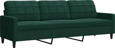 Produktbild von vidaXL 3-Sitzer-Sofa Dunkelgrün 210 cm Samt