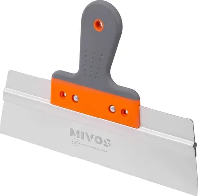Imagen del producto de Espátula de acero inoxidable de gran tamaño, 300 x 60 mm, con mango de aluminio, para trabajos de fachadas