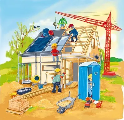 Produktbild von Schichtenpuzzle Wir bauen ein Haus