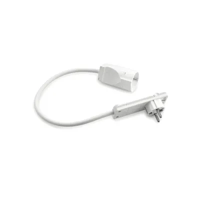 Produktbild von Naber Verbindungsleitung mit Flachstecker, L 500 mm, weiß