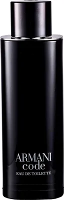 A black bottle of Armani Code Eau de Toilette.