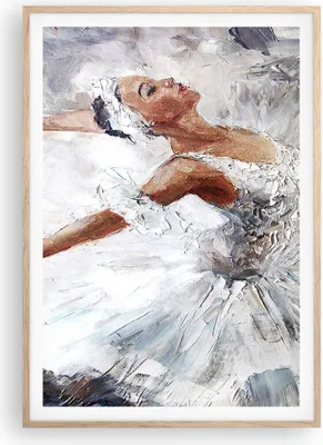 Produktbild von Gerahmtes Poster - Rahmen in heller Eiche - Frau Tanz Ballett Körper - 70x100 cm - Wand Bild - Wanddeko - Wandbilder - Wandposter - Bilderrahmen - Bilder - Kunstdruck - Wandbild - P2NPA70x100-3101