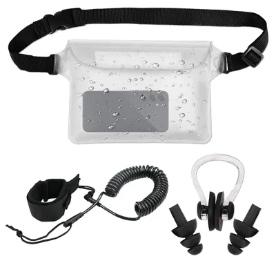 Productafbeelding van Surfplank Leash, Paddle Surf Leash met waterdichte tas en oordopjes