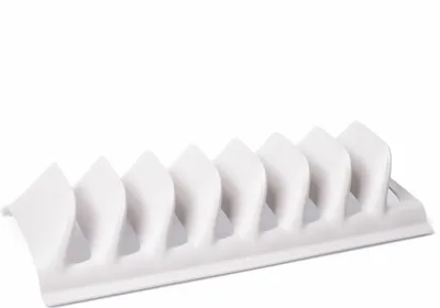 Produktbild von Weißer Abtropfständer Für Teller Und Deckel – Weiße Geschirrabtropffläche Für Die Spüle