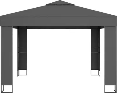 Produktbild von "Winterschlussverkauf "Garten-Pavillon Wasserdicht Design - Pop-Up-Partyzelt/ Festzelt - mit Doppeldach 3x3 m Anthrazit NeuMöbel 4276331