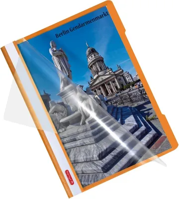 Produktbild von Sichthefter PP A4 Quality orange Packung mit 10 Stück