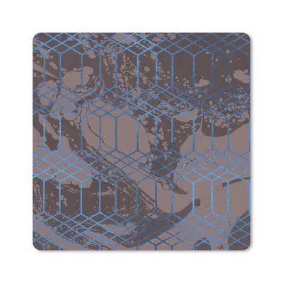Produktbild von MuchoWow® Mauspad Mousepad Marmor - Grau - Gold - Muster 30x30 cm - Mousepads - Maus Mat - Pad - Mausunterlage - Gaming