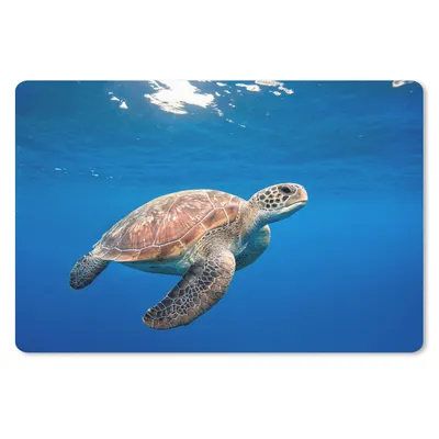 Produktbild von MuchoWow® Mauspad Mousepad Schildkröte im Ozean 27x18 cm - Mousepads - Maus Mat - Pad - Mausunterlage - Büroartikel - Desk Matten