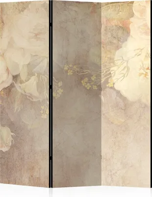 Produktbild von LUMASOUL Paravent einseitiger, Paravent Raumteiler Innen, Blumen Motiv, 135x172 cm