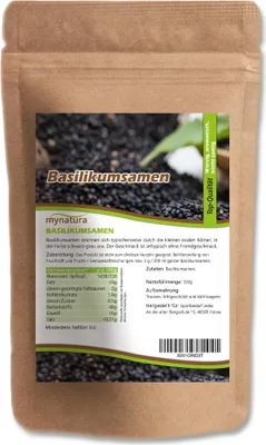 Produktbild von Mynatura Basilikumsamen - ab 500g - 1 Beutel (500g)