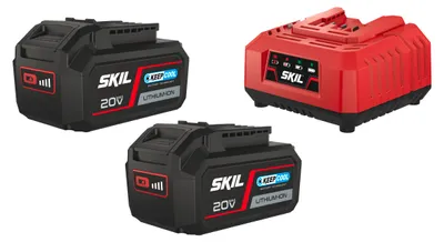 Produktbild von Skil 20V 2 x Akku 3104 AA 4,0Ah +1 x Ladegerät 3122 AA 2,4A BC1E3112BA