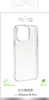 Zdjęcie produktu dla PURO 03 NUDE, Pokrowiec, Apple, IPhone 15 Pro, 17 cm (6.7"), Przezroczysty