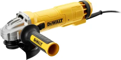 Obrázek produktu pro DeWalt DWe4238-Qs - Mini bruska (150 mm, 1400 W, 9000 ot./min., pozvolný start, blokování a restart)