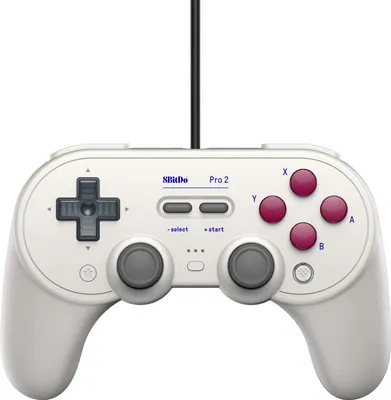 Produktbild von 8Bitdo Pro 2, Gamepad, Android, Nintendo Switch, Nintendo Switch Lite, PC, D-Pad, Modus-Taste, Schaltfläche Auswählen, Schaltfläche Start, Analog / Digital, Kabelgebunden, USB