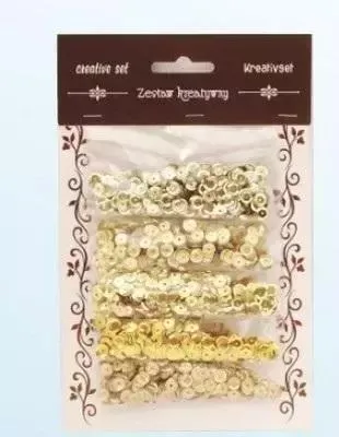 Image de Set de paillettes dorées 6mm 30g