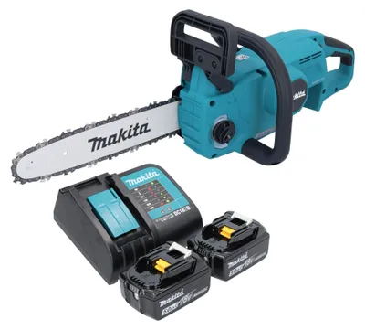 Immagine prodotto di Makita DUC 307 ST2X3 Motosega a batteria 18 V 30 cm brushless + 2x batteria 5.0 Ah + caricabatterie