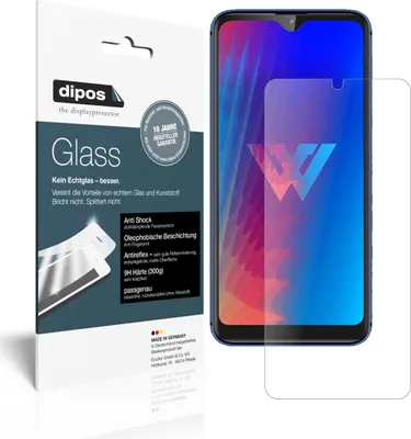 Produktbild von 2x Schutzfolie für LG W30 matt - Anti-Shock 9H Folie dipos Glass Kunststoffglas