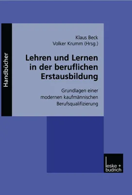 Produktbild von Lehren und Lernen in der beruflichen Erstausbildung