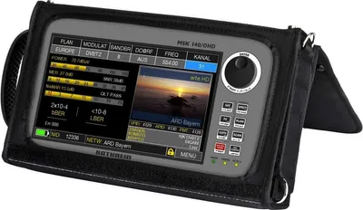 Produktbild von Kathrein MSK 140/OHD, NTSC, PAL, SECAM, DAB+, DVB-C, DVB-S, DVB-S2, DVB-T, DVB-T2, 4 - 2600 MHz, 8PSK, 16-QAM, 16PSK, 64-QAM, 256-QAM, QPSK, H.265, HEVC, MPEG2, MPEG4, AC, Akku