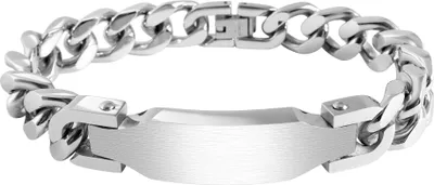 Produktbild von Edelstahl Armband mit Gravurplatte,