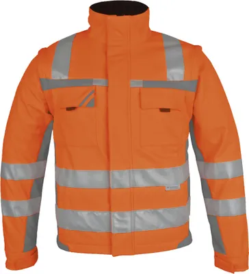 Produktbild von Winter-Warnschutz Softshell-Jacke orange/grau, Gr. S - PKA Klöcker