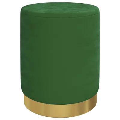 Immagine prodotto di vidaXL Sgabello rotondo in velluto verde 31 x 37 cm