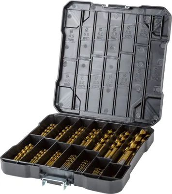 Produktbild von PARKSIDE® HSS Bohrer, 107-teilig,  mit Titannitrid-Beschichtung