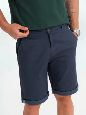 Obrázok produktu pre Ombre Clothing Pánske plátenné šortky Andreou navy L