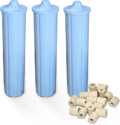 Produktbild von 3x Delfin Filterpatrone alternativ für blaue Originalpatrone Blue 67007 71311 71312 für ENA Maschine + gratis EM-Pipes