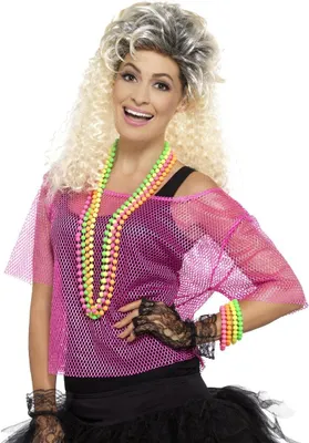 Image de Smiffys - Hauts de costumes pour femmes SM1323 (M-L) (Rose fluo)