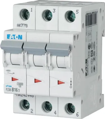 Immagine prodotto di Interruttore LS Eaton 10 kA C 16 A/3 poli 3TE Eaton PLSM-C16/3-MW, 1 pz.