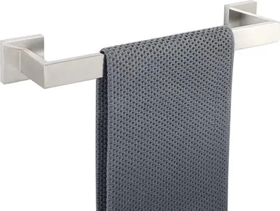 Image de Porte-serviettes mural en acier inoxydable, 40 cm