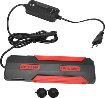 Image de lampe UV d'aquarium 9W, amovible avec minuterie, réflexion à 180°, prise UE 220V