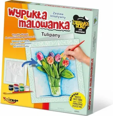 Zdjęcie produktu dla Wypukła Malowanka Kwiaty - Tulipany