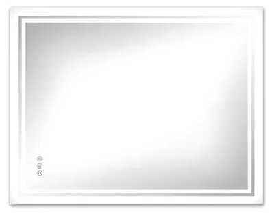 Produktbild von LUVODI LED-Badspiegel rahmenlos dimmbar Touch-Sensor Anti-Beschlag 60x80cm