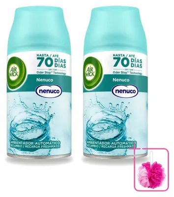 Image de 2 recharges Air Wick Freshmatic Nenuco, 250 ml - Pack économique - 2 pièces
