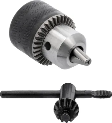 Produktbild von YATO Bohrfutter & Schlüssel 1,5–13 mm 1/2' 20UNF – Metall Zahnkranzbohrfutter für Bohrmaschinen oder Schlagbohrmaschinen