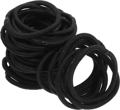 Produktbild von 100 elastische Haargummis für Damen, flexible Haarbänder für dickes Haar, Pferdeschwänze, Zöpfe und verschiedene Frisuren