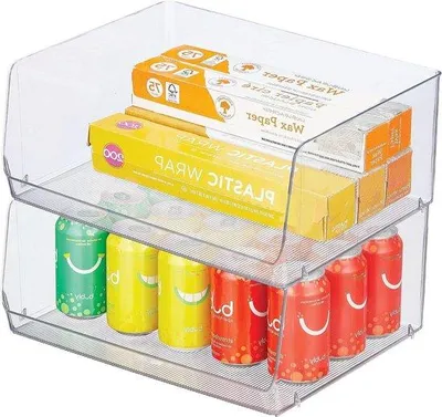 Immagine prodotto di Barattoli trasparenti per snack, plastica senza BPA, set da 2 pezzi
