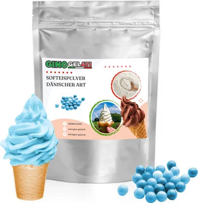 Produktbild von Kaugummi Blaues Dänisches Softeis Pulver 333 g