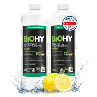 Produktbild von BiOHY Bodenreiniger für Wischroboter 2x1L Reiniger Bodenwischpflege Frischeduft