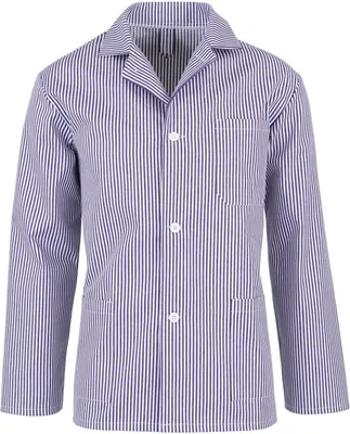 Produktbild von beb GASTRO/HANDWERK Herren FLEISCHERJACKE Weiß/Blau gestreift 94