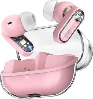 Image de Bluetooth 5.4, casque d'écoute Bluetooth, casque hybride à suppression active du bruit, double microphone ENC AI Clear Call, 35 heures d'autonomie, app,