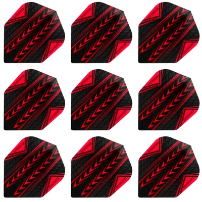 Produktbild von Datadart | Pro100 | Dart Flights | 100 Mikron | Rot | 3 Sets = 9 Flights