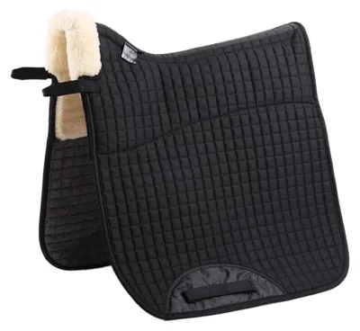Dressur-Sattelpad, hoher Widerrist, schwarz, maschinenwaschbar