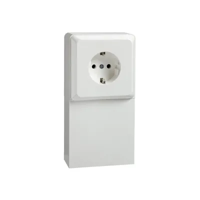 Produktbild von ELSO 515504 Steckdose 2fach 16A RENOVIERUNG reinweiss