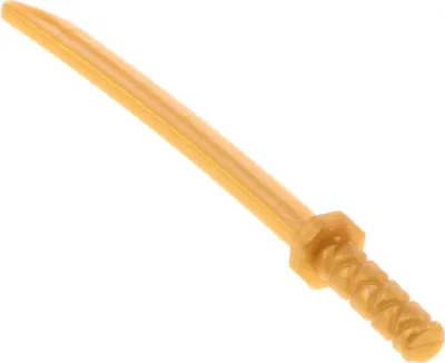 Produktbild von 1x Lego Figuren Waffe Ninja Samurai Schwert Katana perl gold 88420 30173