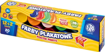 Obrázek produktu pro Astra Farby plakatowe 20 ml x 12+2 kolory