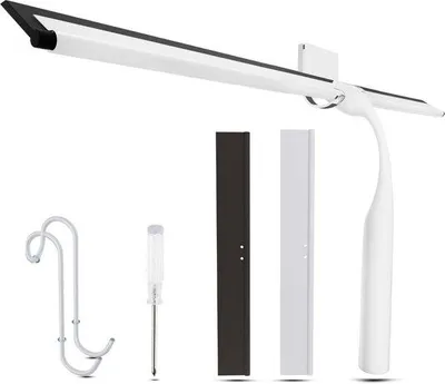 Immagine prodotto di Unyqoos®: raschietto per doccia in acciaio inossidabile con guarnizione in silicone – pulizia senza aloni per pareti della doccia, piastrelle e specchi, adatto anche per finestre e porte in vetro