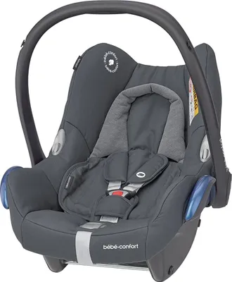 Produktbild von Maxi-Cosi CabrioFix Babyschale, Baby-Autositze Gruppe 0+ (0-13 kg), nutzbar bis ca. 12 Monate, passend für FamilyFix-Isofix Basisstation, Essential Graphite (grau)